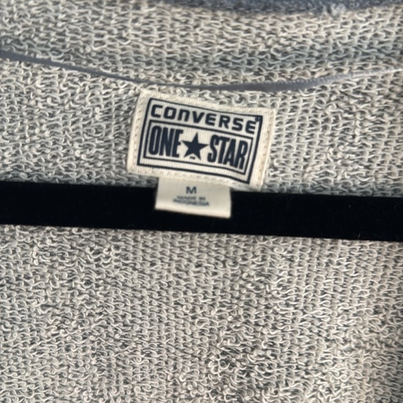 Converse Gray Knit Shrug Sweater with Dolman Sleeves - Picture 2 of 6